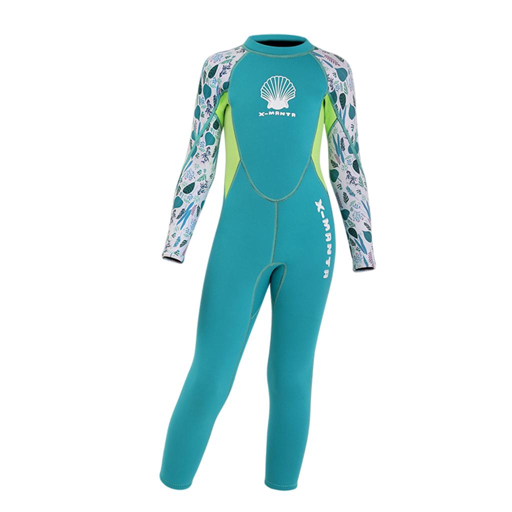 Kids Wetsuit 2.5mm Neoprene Nylon Thermal Swimsuit, Full Body Surf Suit for  girls and boys and Toddler, Long Sleeve Wet Suits for Swimming - Green xL -  Walmart.com