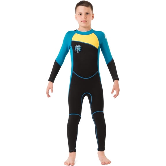 Kids Wetsuit for Boys Toddlers by | Wetsuit for Kids in 2.5mm Neoprene UPF 50+ | Meets CPSC Safety Requirements