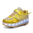 thumbnail image 1 of Kids Wheels Shoes with Lights Rechargeable Roller Skates Shoes Retractable Wheels Shoe LED Flashing Sneakers for Girls Boys Gift, 1 of 14