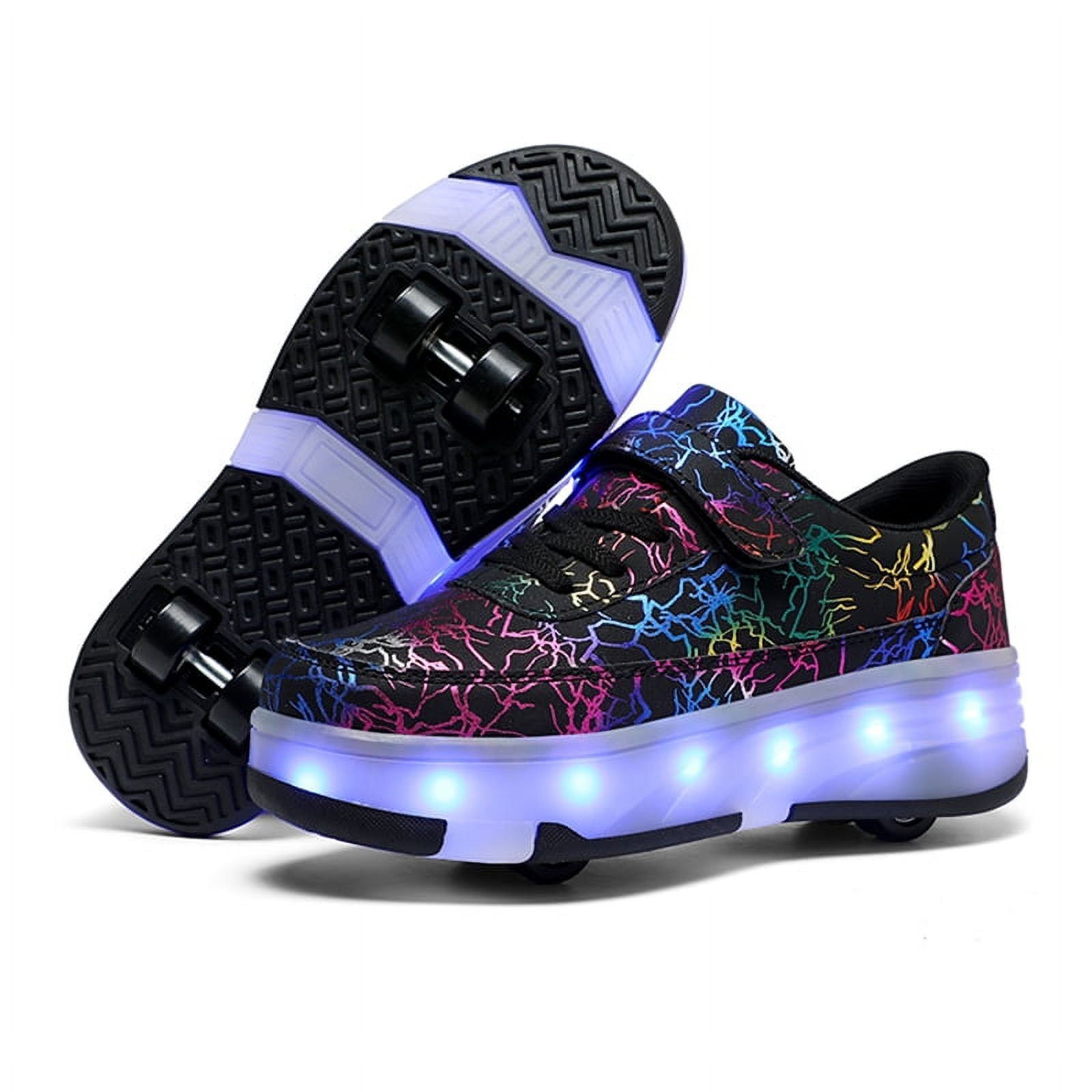 Rechargeable Light Up Shoes Kids Roller Shoes Upgraded Wheels 16