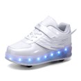 thumbnail image 1 of Kids Wheels Shoes with Lights Rechargeable Roller Skates Shoes Retractable Wheels Shoe LED Flashing Sneakers for Girls Boys Gift, 1 of 14