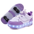thumbnail image 1 of Kids Wheels Shoes with Lights Rechargeable Roller Skates Shoes Retractable Wheels Shoe LED Flashing Sneakers for Girls Boys Gift, 1 of 18