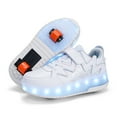 thumbnail image 1 of Kids Wheels Shoes with Lights Rechargeable Roller Skates Shoes Retractable Wheels Shoe LED Flashing Sneakers for Girls Boys Gift, 1 of 15