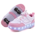 thumbnail image 1 of Kids Wheels Shoes with Lights Rechargeable Roller Skates Shoes Retractable Wheels Shoe LED Flashing Sneakers for Girls Boys Gift, 1 of 18