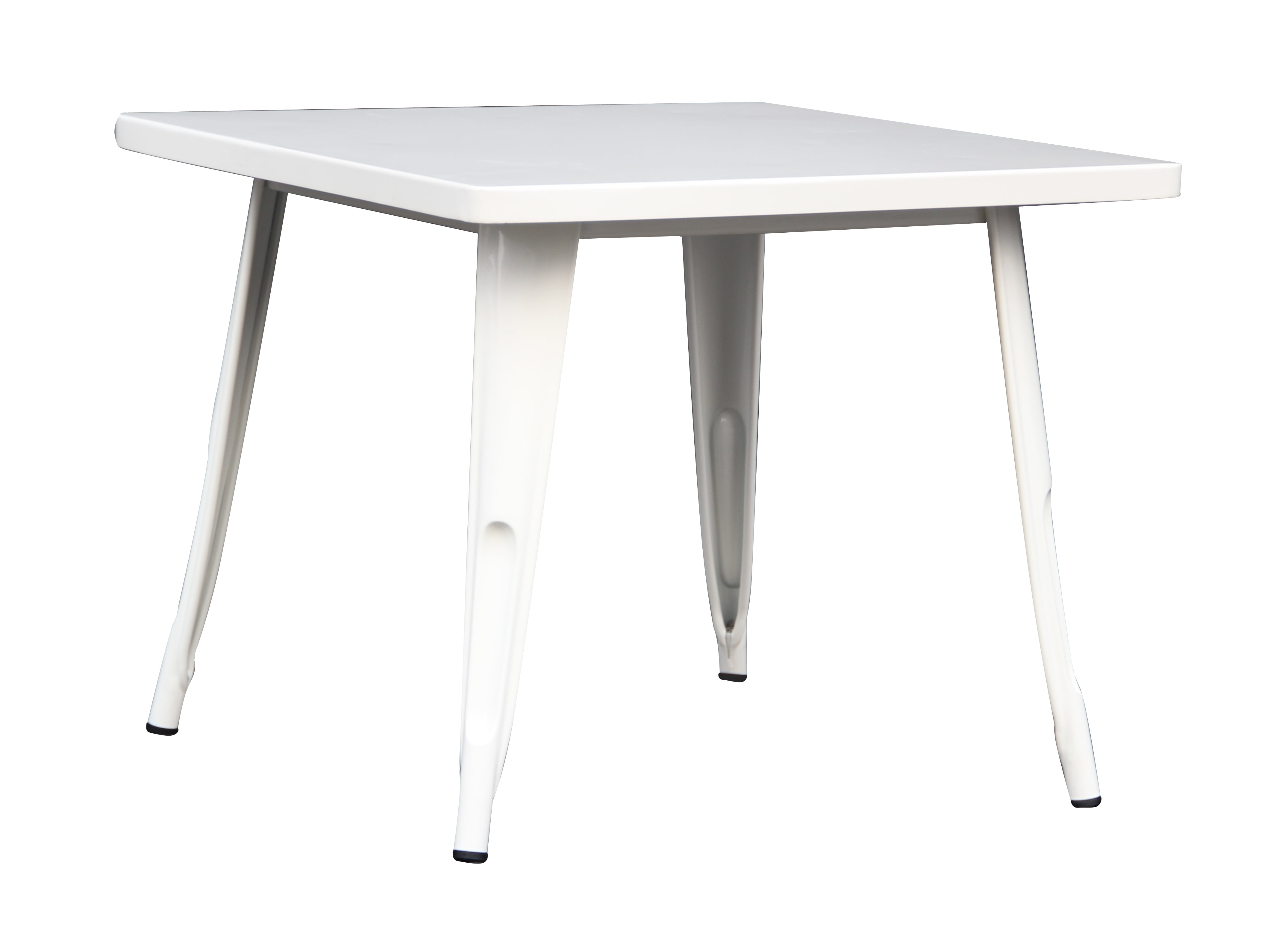 Kids White Metal Activity Table Glossy Painted Finish