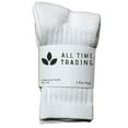 thumbnail image 1 of Kids Wholesale Winter Cotton Crew Socks - White Crew Socks For Kids - 4-6 - 12 Pack, 1 of 3