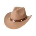 thumbnail image 1 of Kids Wide Brim Cowboy Style Hat Western Retro Hat Heart Party Show Hat 3-10 Years, 1 of 3