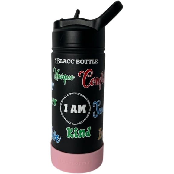 Kids Wide Mouth w/Straw Lid 16 oz | I AM Bottle