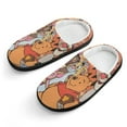thumbnail image 1 of Kids Winnie The Pooh Slippers Boys Girls Non-Slip Fuzzy House Slippers Warm Soft Plush Winter House Shoes Slip-On Shoes, 1 of 7