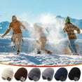 thumbnail image 1 of Kids Winter Beanie with Ear Flaps - Windproof Knit Hat for Boys & Girls Ages 4-10, Arctic Wool Lined Cold Weather Cap for Skiing, Play, and Outdoor Winter Activities FAJHHA | A, 1 of 8