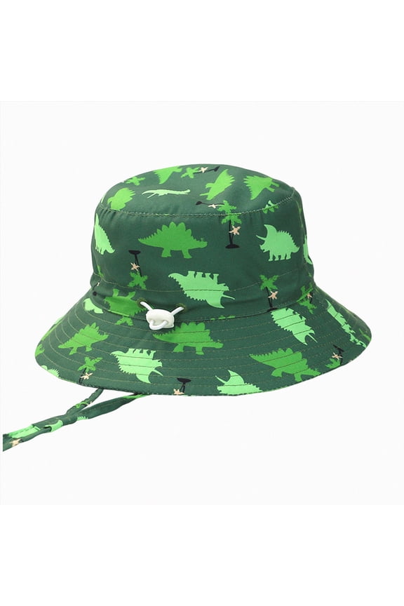Kids Winter Beanie Hat Toddler Bucket Hat Cartoon Caps Dinosaur Boys Hat Wide Brim Outdoor Play For Boy And Girl Indoor Outdoor Traveling Use,2-3 Years,A148-Green