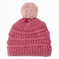 thumbnail image 1 of Kids Winter Beanie Hat Toddler Infant Baby Boys Girls Knitted Cap Elastics Winter Warm Hat Winter Hat,One Size,A121-Watermelon Red, 1 of 4