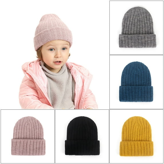 Kids Winter Beanies - Soft Warm Knitted Baby Caps, Cute Cozy Winter Infant Toddler Hats for Boys Girls
