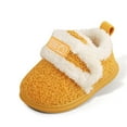 thumbnail image 1 of Kids Winter Boots Winter Girls Indoor Slippers Warm Lined Booties Easy on Design Soft Sole Cozy Home Floor Footwear Toddler Boots Girl Yellow 15, 1 of 5