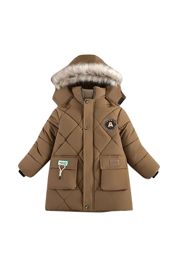 Kids Winter Coat,Baby Boys Puffer Coat Baby Hoodie with Windproof Down Jacket For Baby Infant Puffer Jacket Infant Winter Clothes 7-8 Years