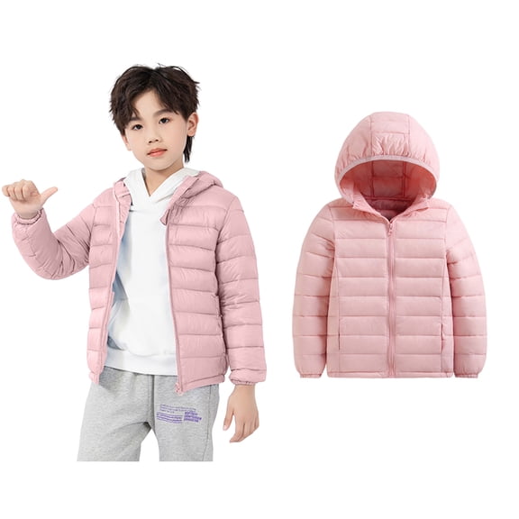 Kids Winter Coat,Baby Boys Puffer Coat Hooded Jacket Lightweight Puffer Jacket for Kids Baby Boys Thick Parka Baby Winter Clothes