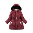 thumbnail image 1 of Kids Winter Coat,Baby Boys Puffer Coat Mid-length Hooded Jacket Zipper Windproof Jacket Outwear For Kids Baby Puffer Jacket Kids Winter Baby Girl Clothes, 1 of 4