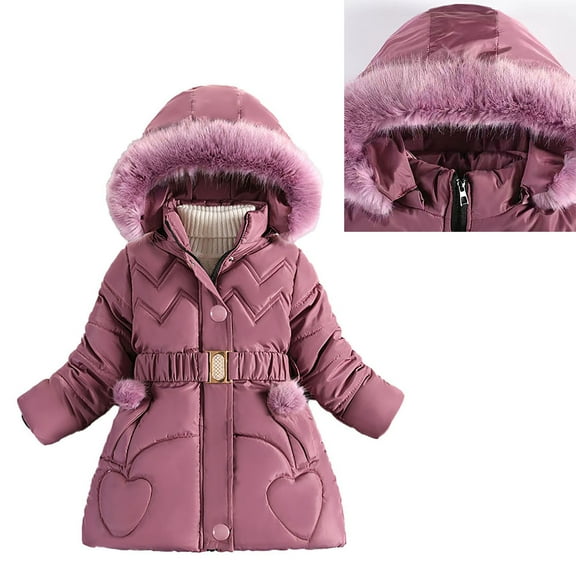 Kids Winter Coat,Baby Boys Puffer Coat Mid-length Hooded Jackets With Pockets Lightweight Puffer Jacket For Kids Fall Jacket Baby Winter Clothes