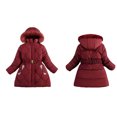thumbnail image 1 of Kids Winter Coat,Baby Boys Puffer Coat Mid-length Jackets Lightweight Puffer Jacket For Kids Baby Girls Fall Coat For Girls Baby Winter Clothes, 1 of 4