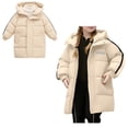 thumbnail image 1 of Kids Winter Coat,Baby Boys Puffer Coat Mid-length Jackets Long Sleeve Light Winter Coats For Baby Girls Child Down Jacket Baby Winter Clothes, 1 of 5