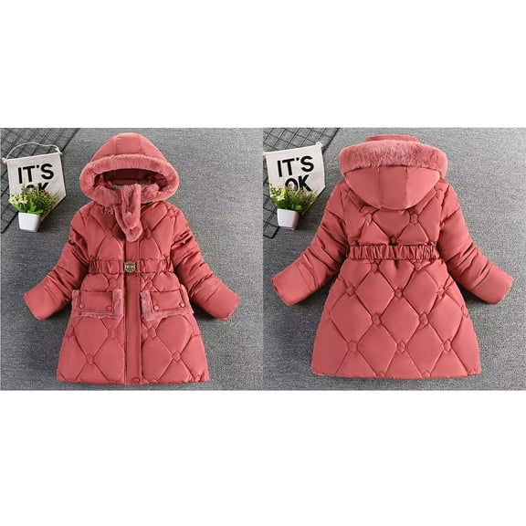 Kids Winter Coat,Baby Boys Puffer Coat Mid-length Jackets Long Sleeve Light Winter Coats For Kids Child Winter Coat Kids Winter Clothes
