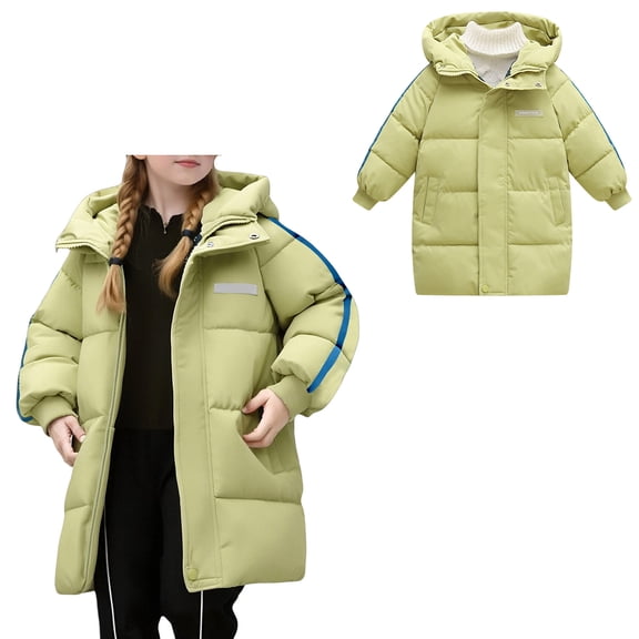 Kids Winter Coat,Baby Boys Puffer Coat With Mid-length Hoods Lightweight Puffer Jacket For Baby Boys Baby Girl Jacket Kids Winter Clothes