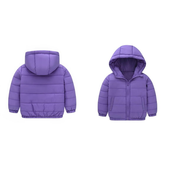 Kids Winter Coat,Baby Boys Puffer Coat with Hoods Thicken Windproof Zipper Warm Outwear for Kids Baby Winter Coat Baby Clothes
