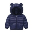 thumbnail image 1 of Kids Winter Coat Baby Girls Puffer Coat Baby Hoodie with Bear Ear Thicken Windproof Zipper Warm Outwear for Baby Boys Winter Warm Outwear Jacket Coat Winter Clothes 2-3 Years, 1 of 3