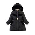 thumbnail image 1 of Kids Winter Coat,Baby Girls Puffer Coat Baby Mid-length Hoodie with Windproof Down Jacket For Baby Girls Baby Jacket Newborn Baby Clothes, 1 of 4