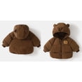 thumbnail image 1 of Kids Winter Coat,Baby Girls Puffer Coat Cute Bear Ear Hooded Jacket Long Sleeve Light Winter Coats for Baby Kids Child Puffer Jacket Baby Boy Clothes, 1 of 7