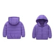 thumbnail image 1 of Kids Winter Coat,Baby Girls Puffer Coat Hooded Jacket Zipper Up Down Coats for Kids Baby Girls Winter Warm Outerwear Warm Thick Clothes, 1 of 4