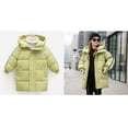 thumbnail image 1 of Kids Winter Coat,Baby Girls Puffer Coat Mid-length Hooded Jacket Long Sleeve Light Winter Coats For Kids Baby Baby Girl Jacket Baby Girl Winter Clothes, 1 of 5