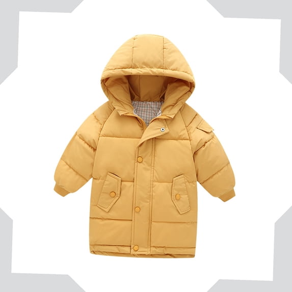 Kids Winter Coat,Baby Girls Puffer Coat Mid-length Jackets Zipper Windproof Jacket Outwear For Kids Baby Kids Puffer Jacket Baby Winter Clothes
