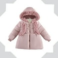 thumbnail image 1 of Kids Winter Coat,Baby Girls Puffer Coat With Mid-length Hoods Zipper Up Down Coats For Baby Kids Baby Jacket Newborn Baby Clothes, 1 of 5