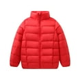 thumbnail image 1 of Kids Winter Coat Boys Girls Casual Loose Hooded Jacket Windproof Warm Outerwear for Daily Wear, 1 of 7