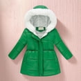 thumbnail image 1 of Kids Winter Coat,Boys Puffer Coat with Pocket Zipper Winter Hoodies Coat Solid Color Long Sleeve Lined Jackets Coats Boys Coats Size 9-10 Years, 1 of 3