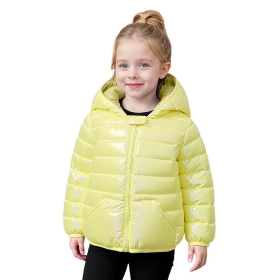 Kids Winter Coat Cute Bear Hooded Jacket Thicken Windproof Zipper Warm Puffer Padded Coat Kids Girl Clothes Winter 3-4 Years