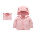 thumbnail image 1 of Kids Winter Coat Cute Bear Ear Hooded Jacket for Baby Puffer Jacket Kids Little Boys Girls Clothes 3-6 Months, 1 of 3