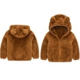 thumbnail image 1 of Kids Winter Coat Cute Bear Ear with Hoods for Kids Baby Toddler Girls Fall Jacket Winter Baby Girl Clothes 18-24 Months, 1 of 8