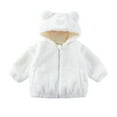 thumbnail image 1 of Baby Boys Winter Coat Cute Bear Ear Hooded Jackets with Pockets for Baby Girls Thick Parka Baby Girl Winter Clothes 18-24 Months, 1 of 9