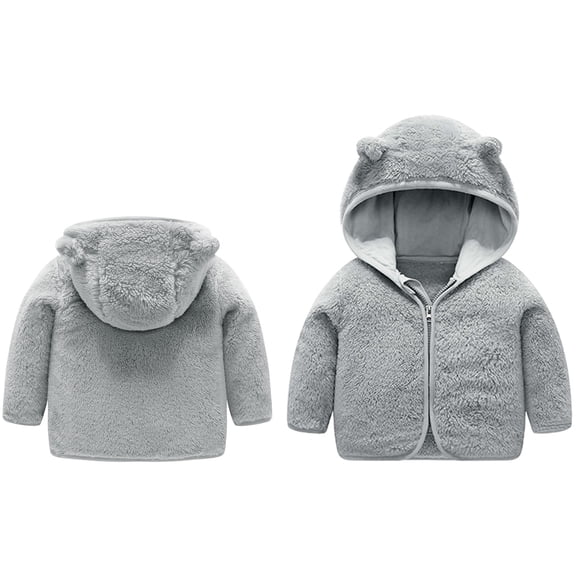 Kids Winter Coat Jacket Bear Ear Cute Jackets for Kids Baby Boys Toddler Winter Jacket Baby Winter Clothes 3-4 Years