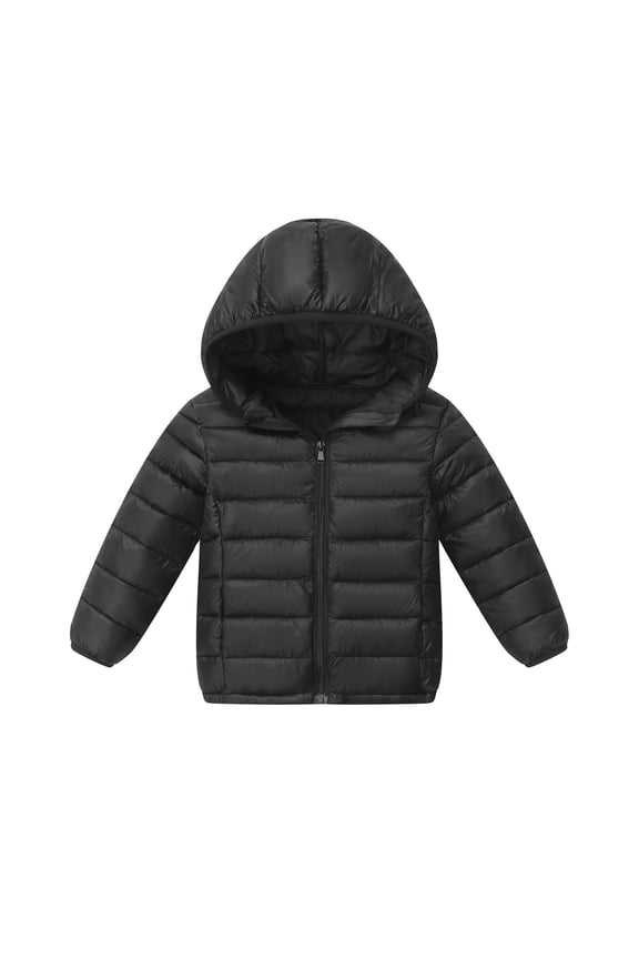 Kids Winter Coat Girls Boys Warm Lightweight Down Jacket Warm with Soft Comfortable Insulation Outerwear Jackets 3-4 Years