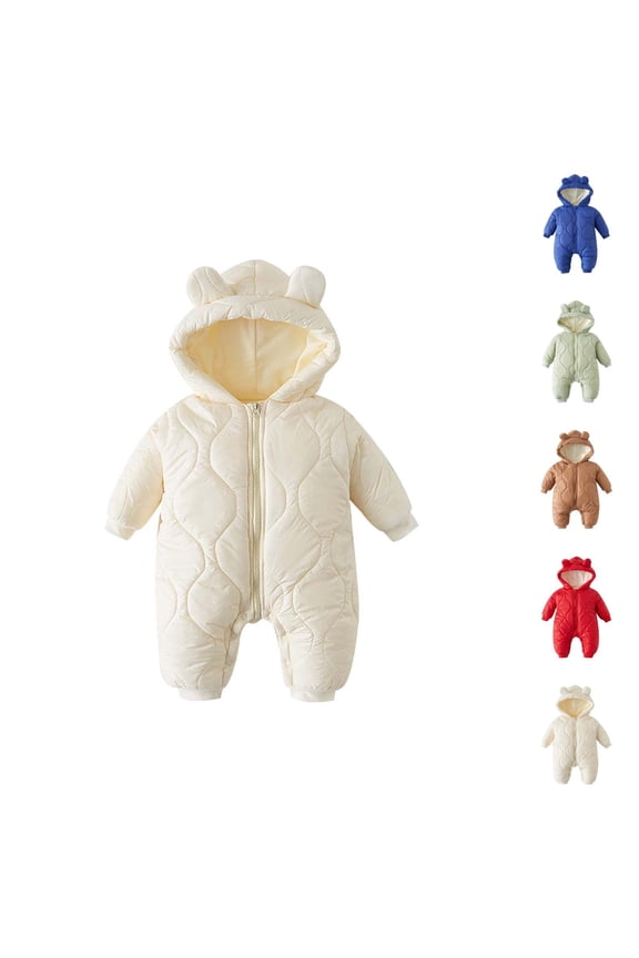 Kids Winter Coat Jackets for Girls Girls Down Baby Snowsuit Winter Coat Jumpsuit for Boys and Girls with Hooded Jacket Design