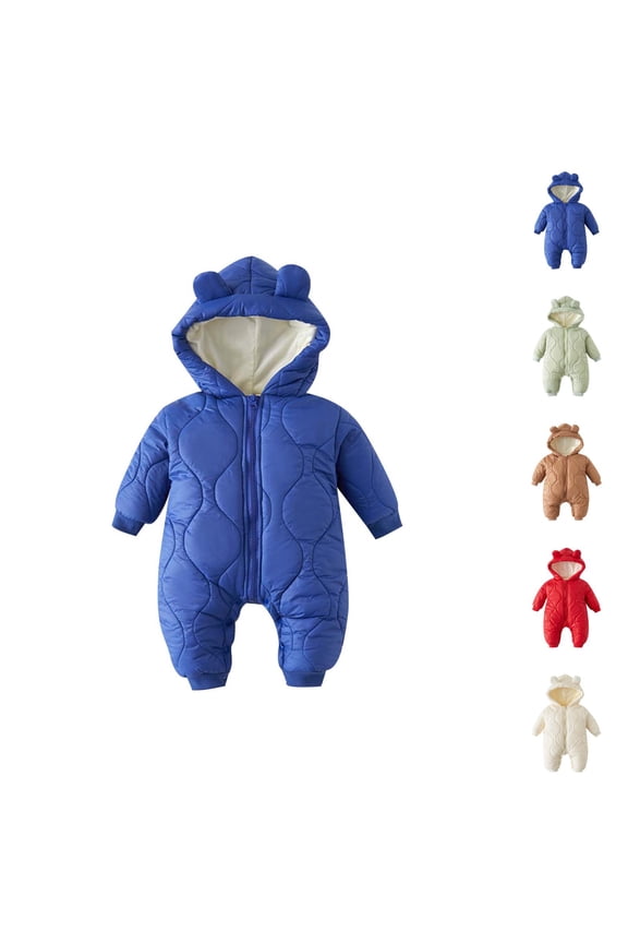 Kids Winter Coat Jackets for Girls Girls Down Baby Snowsuit Winter Coat Jumpsuit for Boys and Girls with Hooded Jacket Design