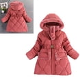 thumbnail image 1 of Kids Winter Coat,Kids Puffer Coat Baby Mid-length Hoodie with Thicken Windproof Zipper Warm Outwear For Kids Puffer Jacket, 1 of 4