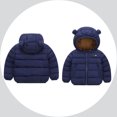 thumbnail image 1 of Kids Winter Coat,Kids Puffer Coat Bear Ear Hooded Jacket Zipper Up Down Coats for Baby Girls Kids Winter Jacket Baby Girl Winter Clothes, 1 of 4