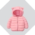 thumbnail image 1 of Kids Winter Coat,Kids Puffer Coat Cute Bear Ear Hooded Jacket Windproof Down Jacket for Kids Baby Winter Warm Outerwear Kids Winter Clothes, 1 of 5