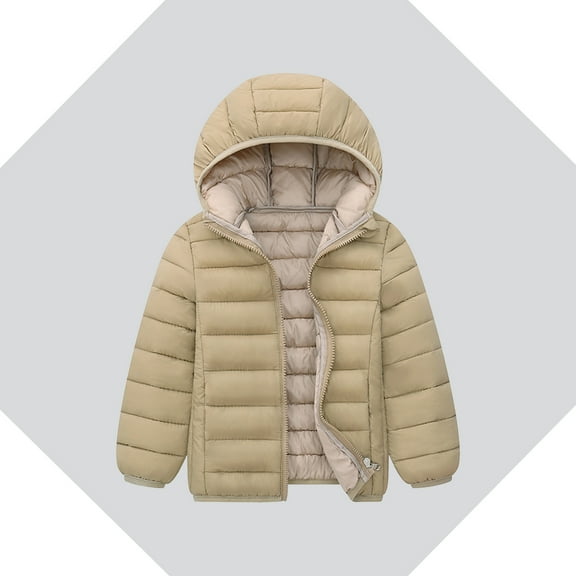 Kids Winter Coat,Kids Puffer Coat Hooded Jacket Zipper Up Down Coats for Kids Baby Boys Kids Winter Jacket Baby Girl Winter Clothes