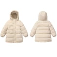 thumbnail image 1 of Kids Winter Coat,Kids Puffer Coat With Mid-length Hoods Thicken Windproof Zipper Warm Outwear For Kids Baby Girls Puffer Jacket Kids, 1 of 3