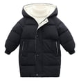 thumbnail image 1 of Kids Winter Coat,Kids Puffer Coat with Pocket Zipper Winter Hoodies Coat Long Sleeve Windproof Thick Parka Grils Winter Coats Size 7-8 Years, 1 of 8